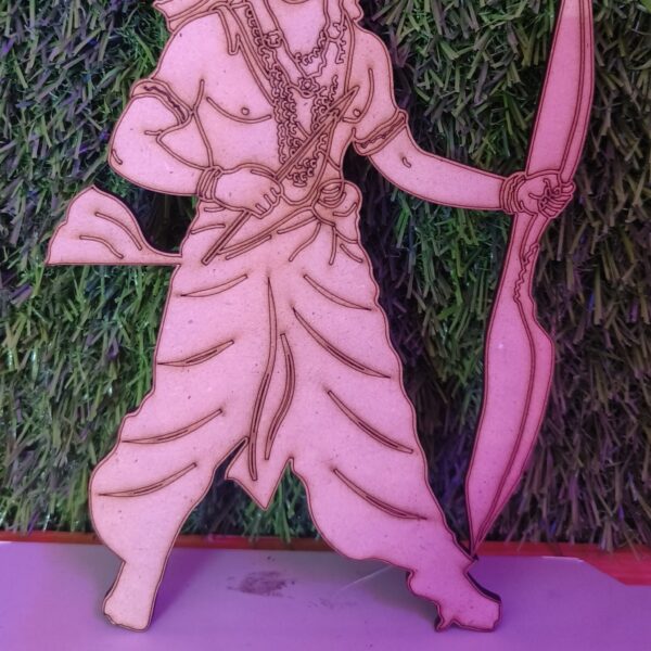 Shri Ram Cutout Wooden for Crafts, artistic and versatile