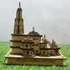 Ram Mandir Ayodhya Model 3D, intricate and symbolic