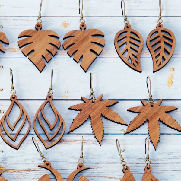 Eco-friendly Wooden Earrings