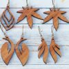 Wooden Earrings, natural and stylish