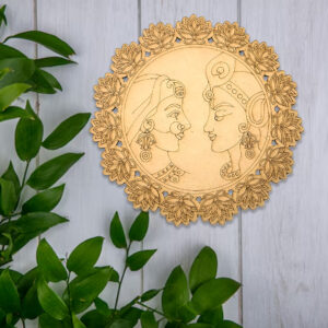 MDF Radha Krishna Craft Cutout