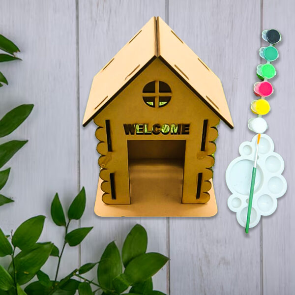 Self- Assembling MDF 3D House kit for kids