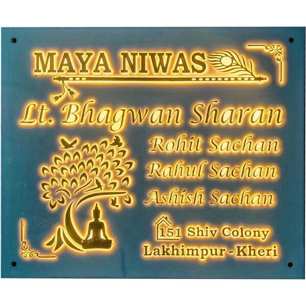 Acrylic Name plate for home, office, hotels