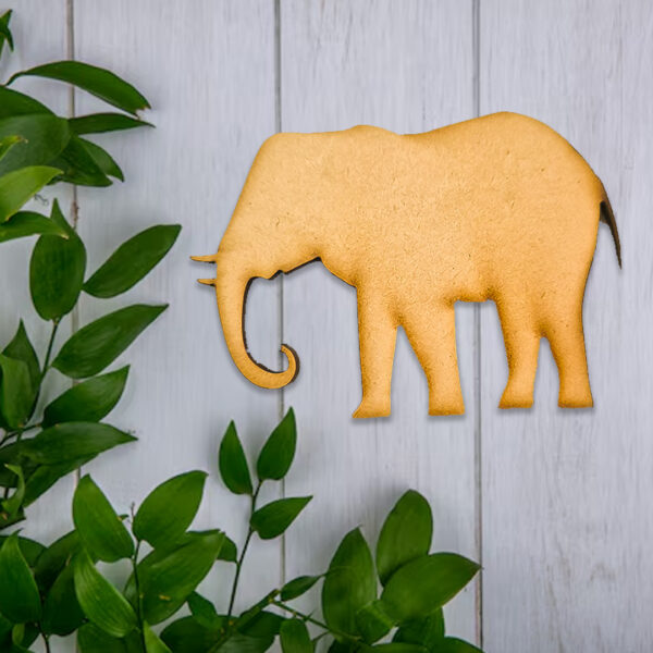 MDF Elephant Cutout for DIY Craft