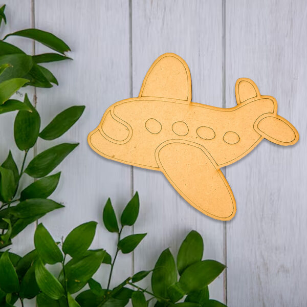 MDF Airplane Cutout for DIY Craft