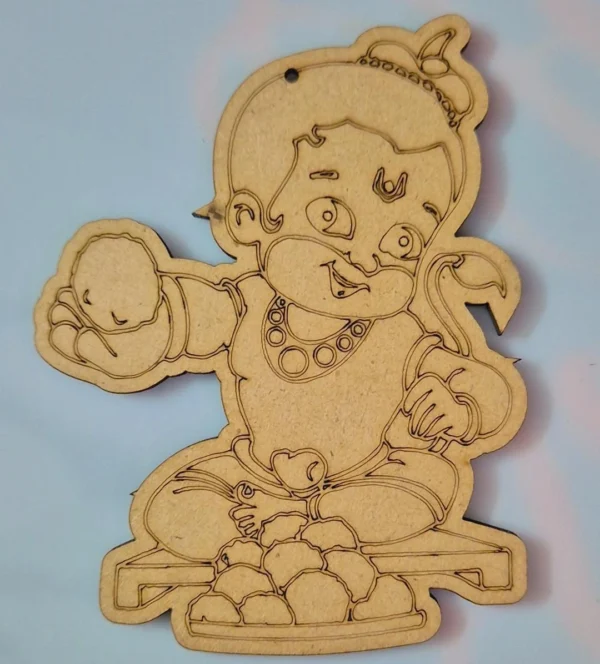 Bal Hanuman MDF Craft Cutout for DIY Craft