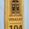 Wooden Engraved Name plate for home, office, hotels with customization