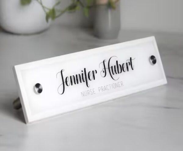 Desk Name plate for home, office, hotels with customization
