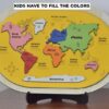 MDF World Map DIY kit (with Paint Colors)