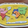 MDF World Map DIY kit (with Paint Colors)