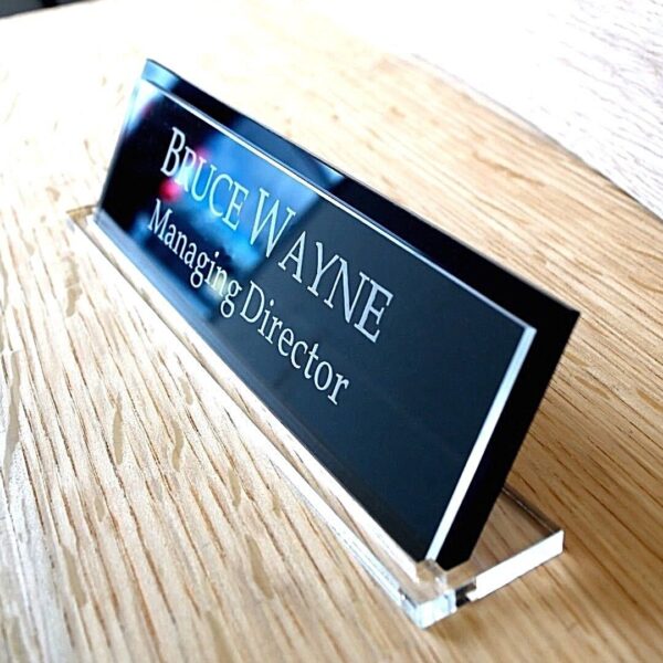 Desk Name plate for home, office, hotels with customization