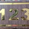 wooden Door Number Plates