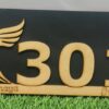 wooden number plates for hotel, offices, schools