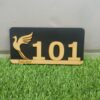 wooden number plates for hotel, offices, schools