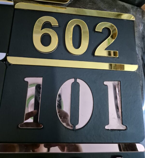 Acrylic Door Number Plates