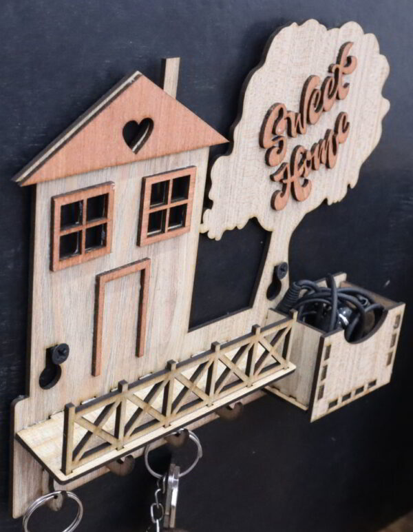 Wooden Key Holder stand for Home, office, home, or corporate gifts