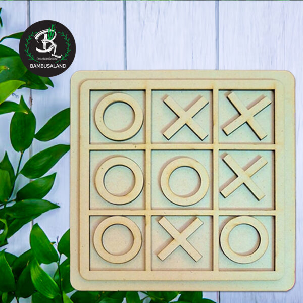 MDF Tik-Tac-Toe Board Game for Kids