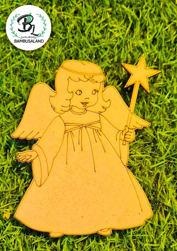 MDF DIY Fairy Cutout for Christmas Decoration and Craft