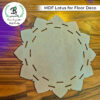 MDF 3D Lotus for floor decoration