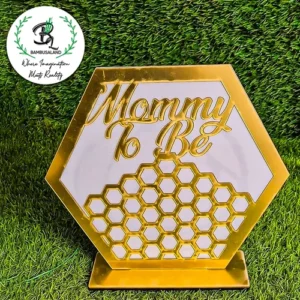 Decorative Acrylic Table Top – Golden Mirror Finish