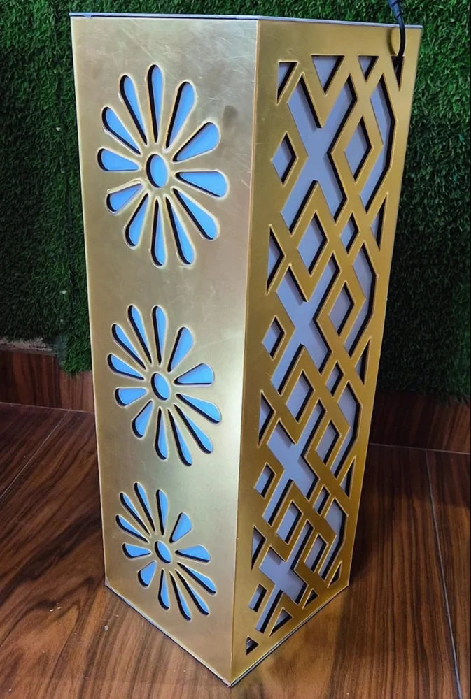 Acrylic LED Pillar 24 Inch – Mirror Finish Event Decor - Image 2