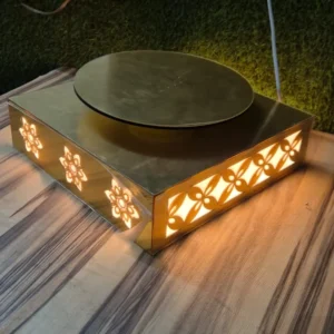 Acrylic LED Rotating Display Stand for Shop & Exhibition | 360° LED Counter Stand