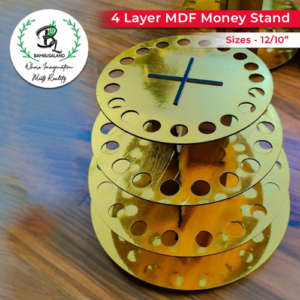 4 Layer MDF Money Stand for Wedding Cash Gift Display